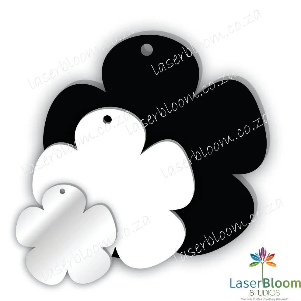 Acrylic Blank Flower- Select Your Thickness (1.5mm, 2mm, 3mm)