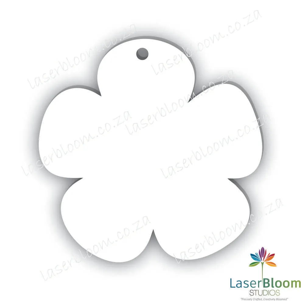 Acrylic Blank Flower- Select Your Thickness (1.5mm, 2mm, 3mm)