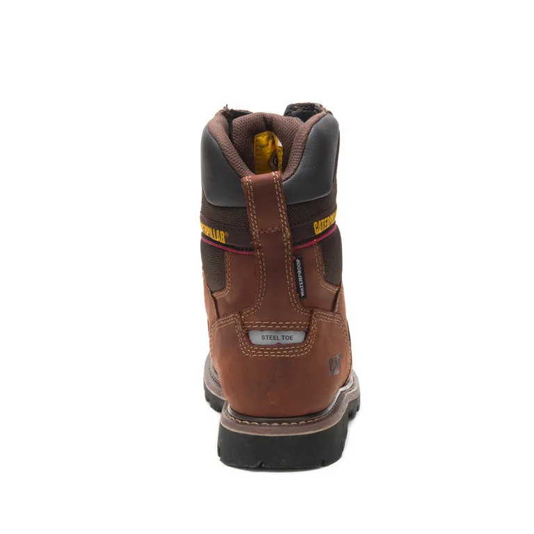 Alaska 2.0 8 Inch Steel-Toe Waterproof Work Boot Brown