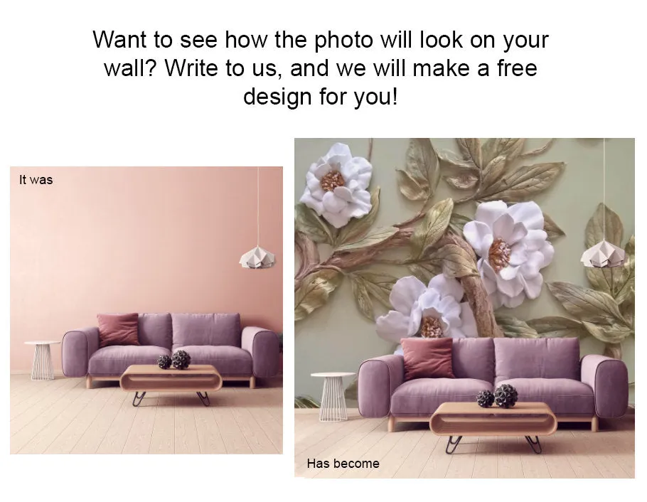 Boho Floral Wallpaper Self Adhesive Peel and Stick Removable Floral wall mural  Living Room Bedroom self afhesive mural Botanical removable