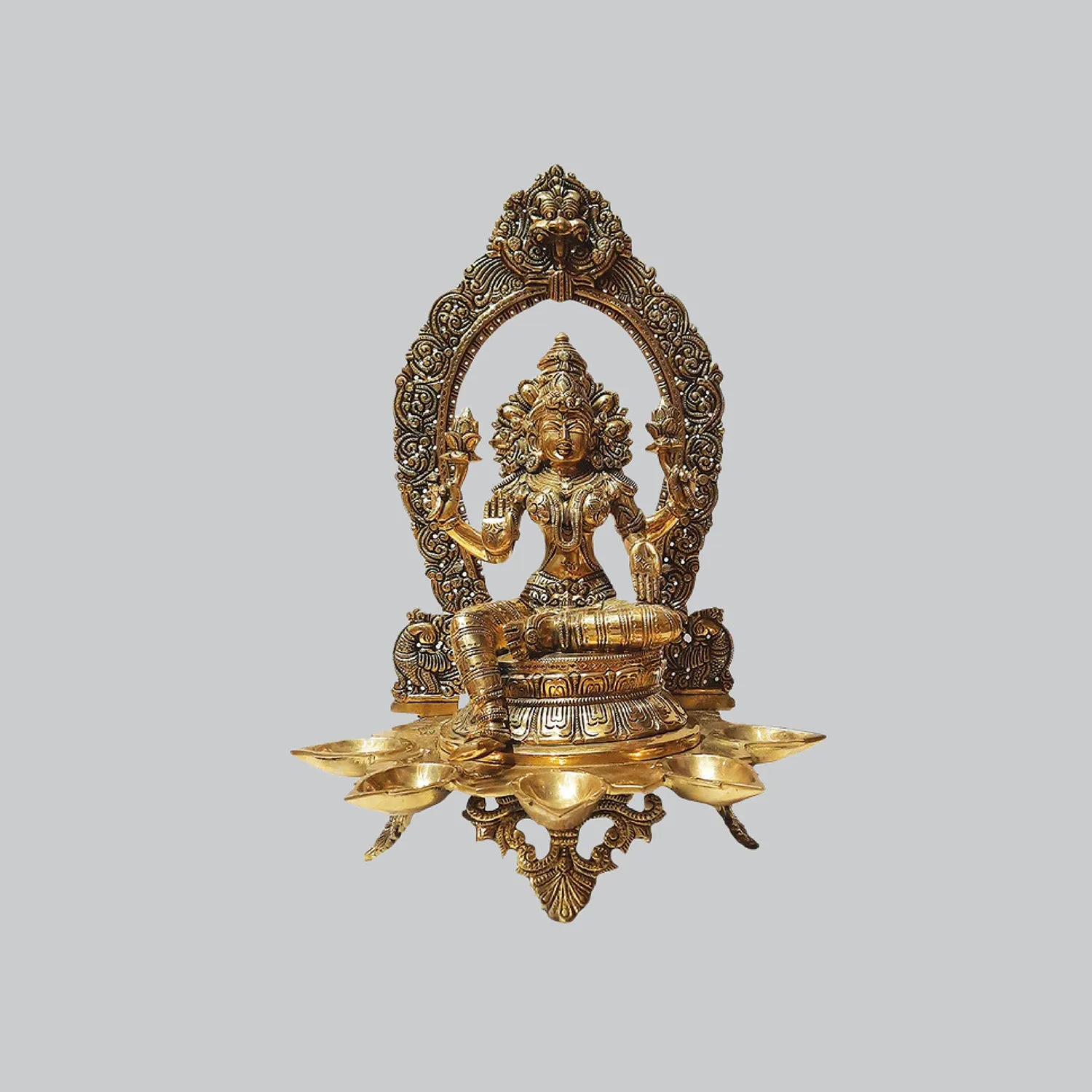 Brass Deepak Laxmi in Arch 18 in