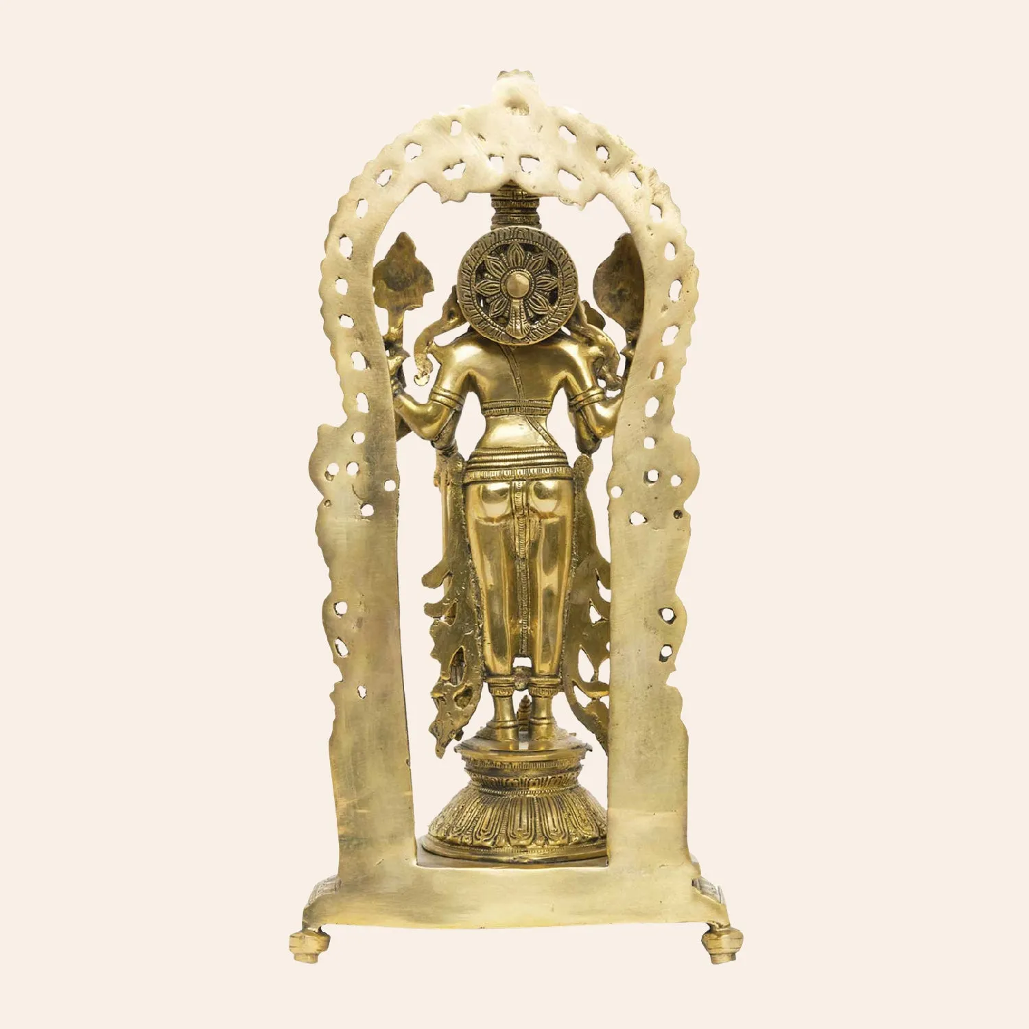 Brass Engraved Vishnu Arch 16 in