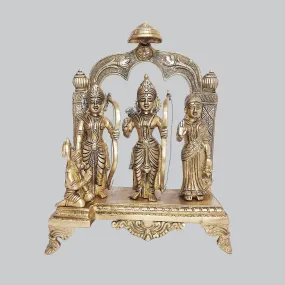 Brass Ram Darbar in Arch and Umbrella 12 in