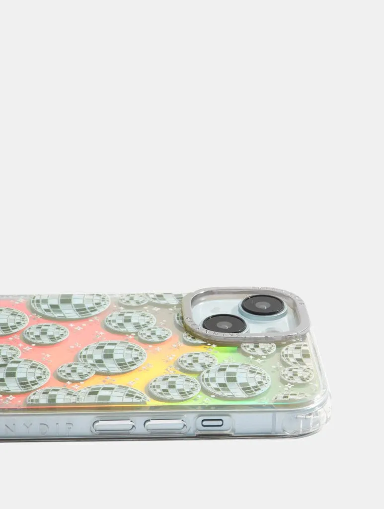 Disco Ball Repeat Holo Foil Shock iPhone Case