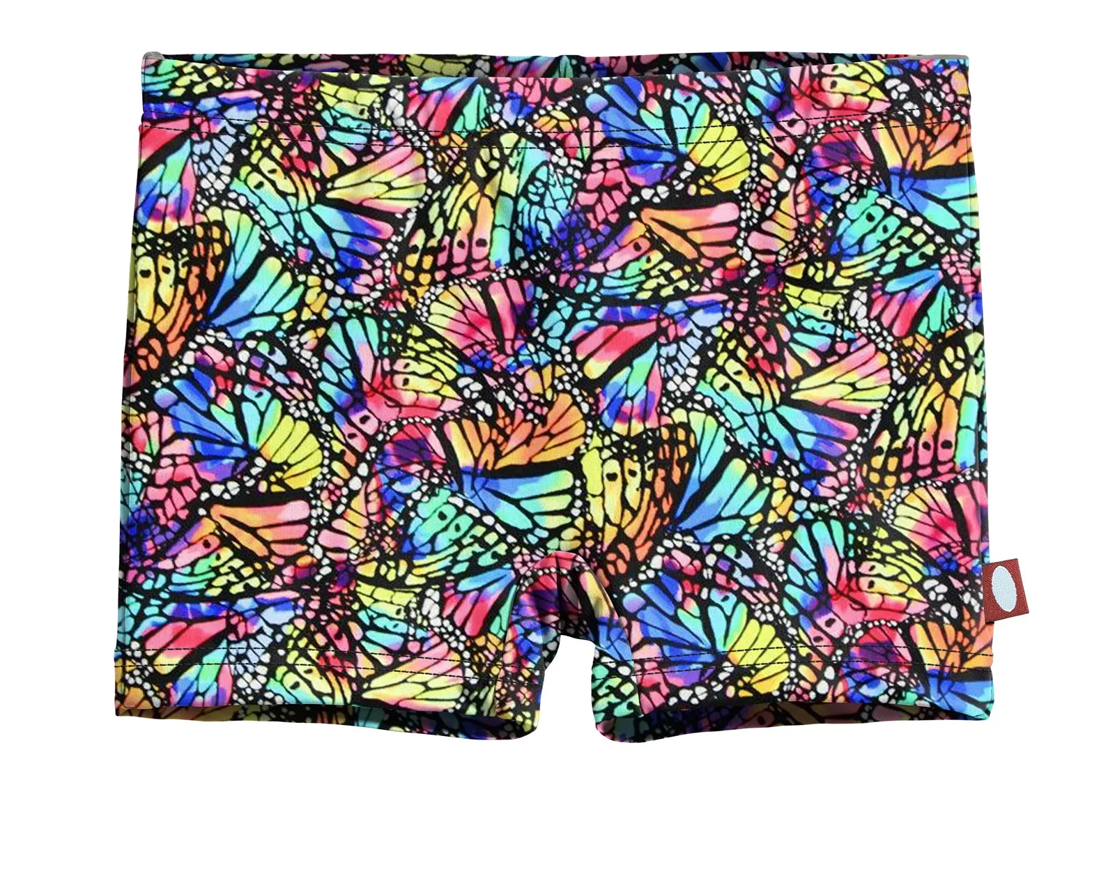 Girls UPF 50  Printed Swim Boy Shorts  | Butterfly Wings