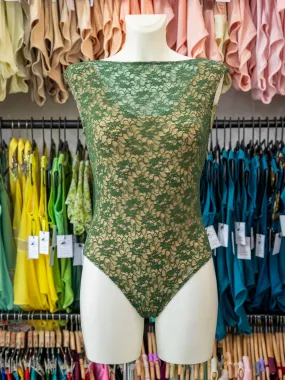 Green Lace Dance Tank Leotard MP688