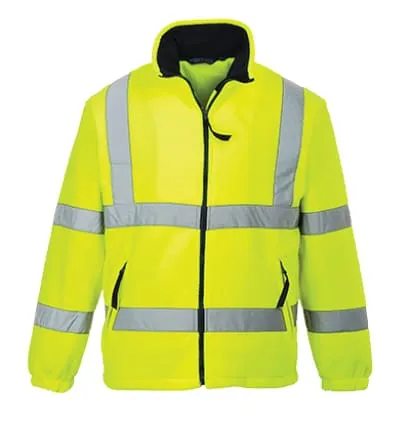 Hi Vis Mesh Lined Fleece Jacket Rail RIS 3279 Portwest F300