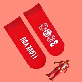 I love you 3000 | Red Ankle Unisex Socks | 1 Pair