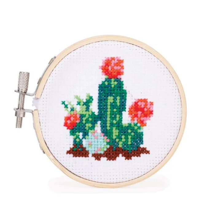 Kikkerland Mini Cross Stitch Kit - Various Styles