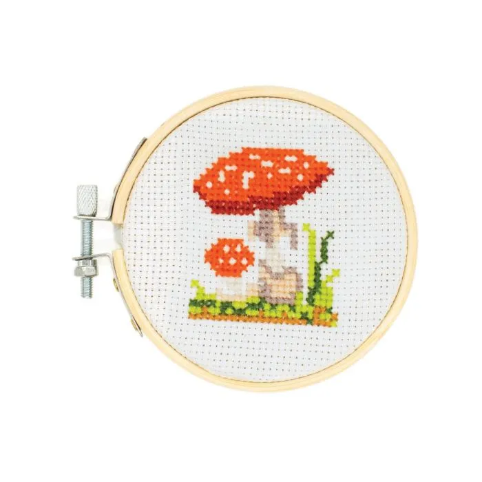 Kikkerland Mini Cross Stitch Kit - Various Styles