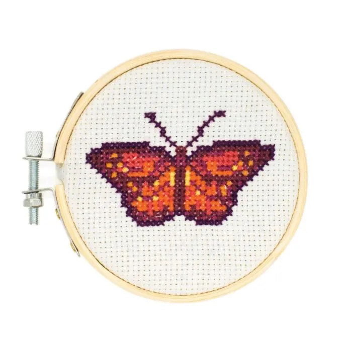 Kikkerland Mini Cross Stitch Kit - Various Styles