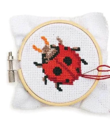 Kikkerland Mini Cross Stitch Kit - Various Styles