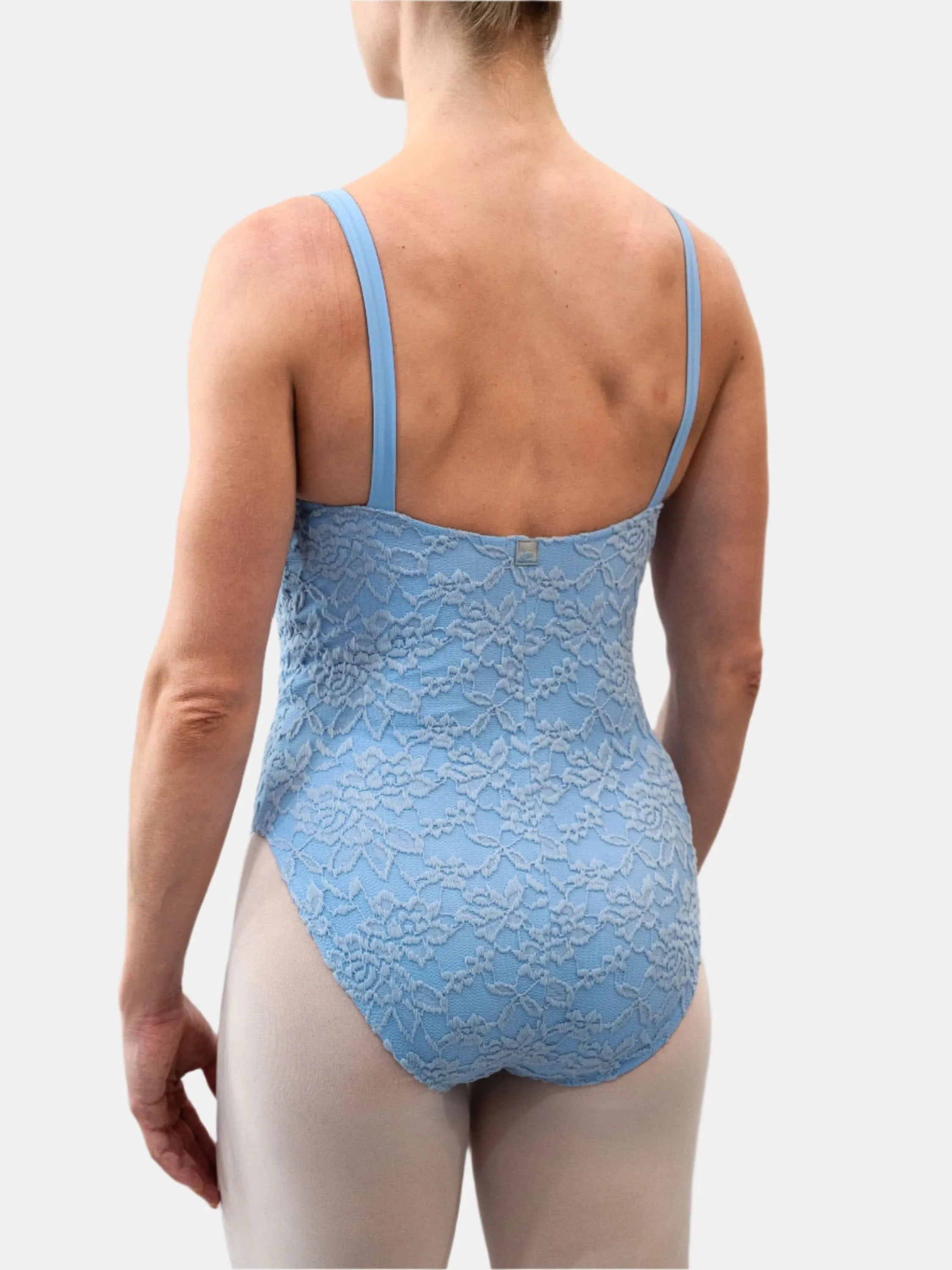 Light Blue Dance Spaghetti Straps Leotard MP698