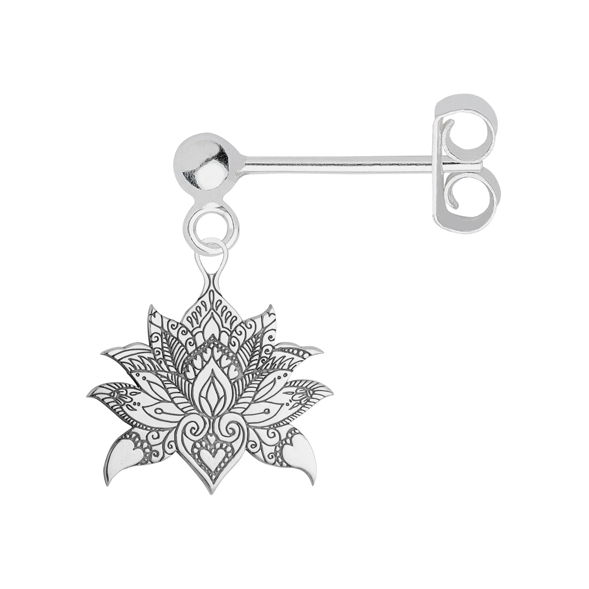 Lotus Flower Single Earring