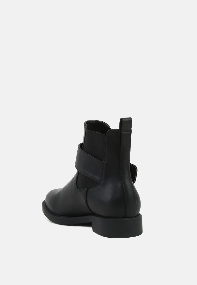 Marina Buckle Detail Chelsea Boots