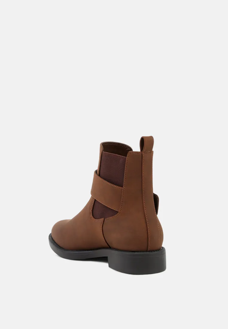 Marina Buckle Detail Chelsea Boots