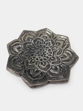 Namaste Flower Shaped Aluminium Incense Holder