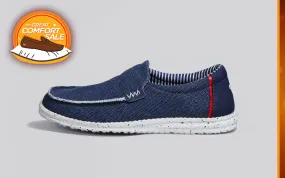 The Wanderers Slip Ons : Navy