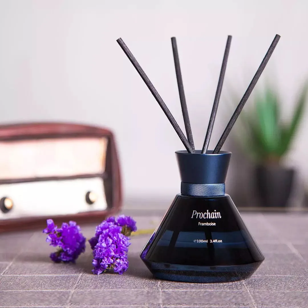 Vivinevo Aroma Reed Stick Diffuser Air Refresher Perfume Raspberry Orange Flower Aromatherapy Essential Oil Diffuser 100ml