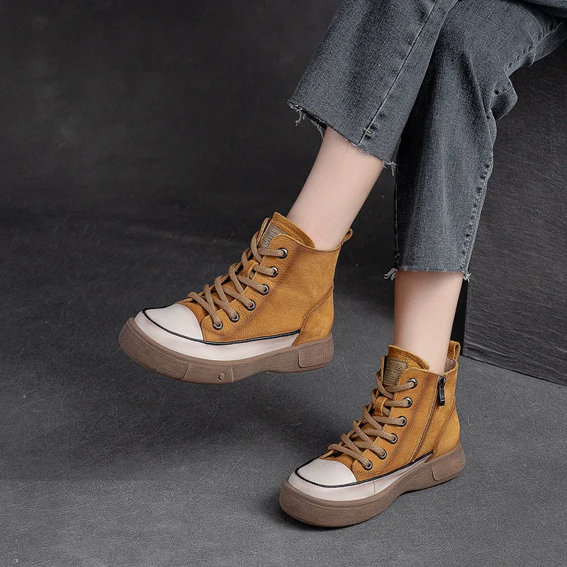 Women Casual Leather Minimalist Fashion Boots