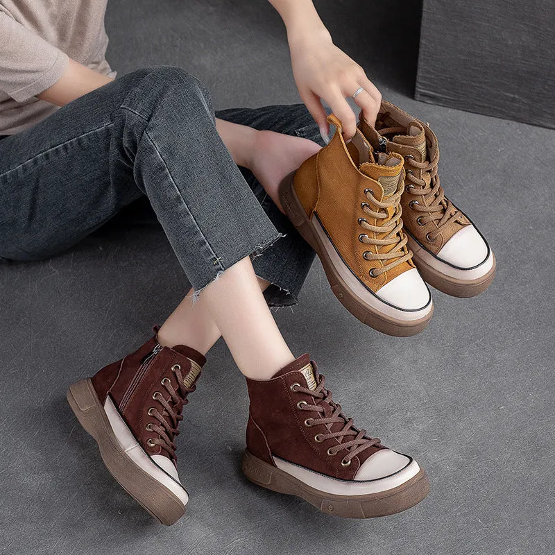 Women Casual Leather Minimalist Fashion Boots