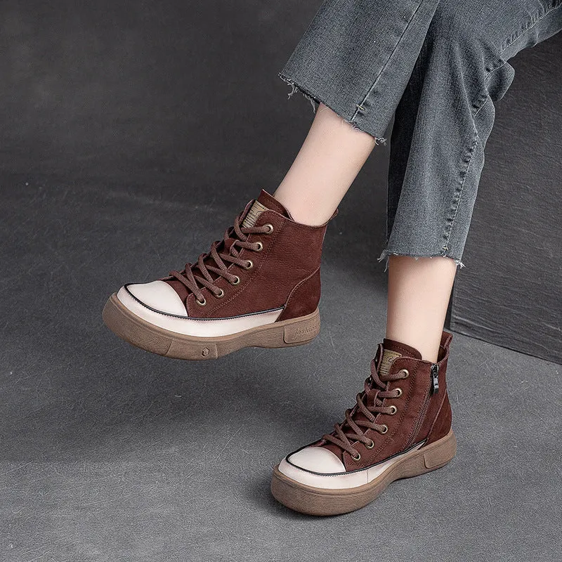 Women Casual Leather Minimalist Fashion Boots