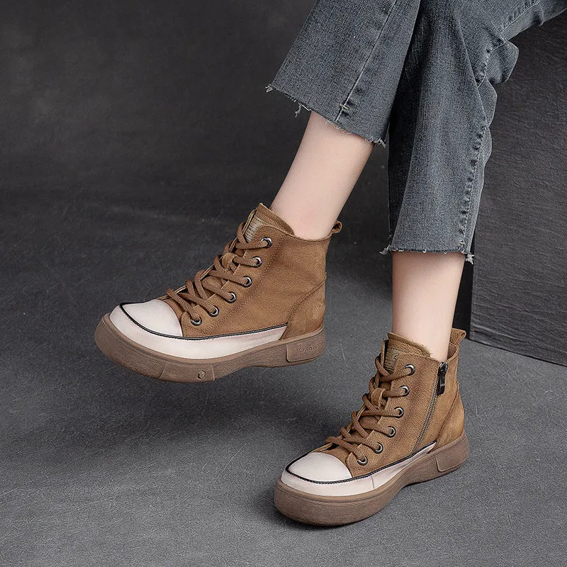 Women Casual Leather Minimalist Fashion Boots